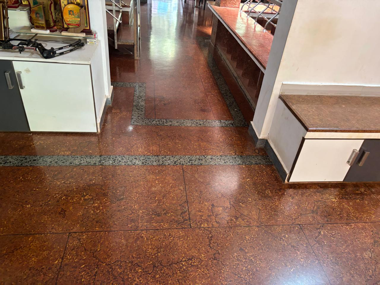 Close-up of laterite stone texture